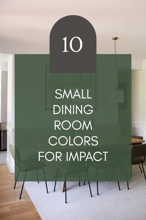 Are you ready to give your small dining room a makeover? Check out these 10 small dining room colors that promise to transform your space from drab to fab in no time! Say goodbye to boring walls and hello to stylish color schemes that will wow your guests. From warm earthy tones to refreshing cool shades, we've got all the inspiration you need. Perfect for maximizing light and creating a cozy atmosphere, these colors will work wonders in a compact dining area. Click through to find the best picks for your dream decor! Best Paint Color For Dining Room, Rooms Painted All One Color, Sw Riverway, Dining Room Color Scheme Ideas, Dining Room Kitchen Combo, Dining Room Color Ideas, Room Paint Colour, Mcm Dining Room, Warm Dining Room