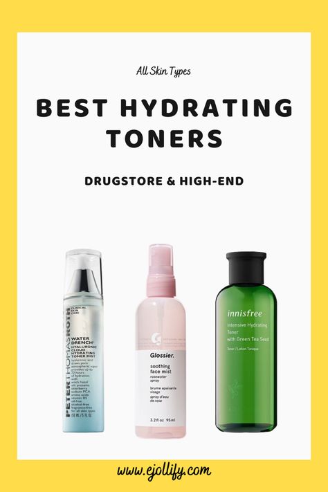 Best Toners For Combination Skin, Best Toner For Dry Skin, Best Hydrating Toner, Best Drugstore Toner, Dry Skin Toner, Green Tea Toner, Korean Facial, Oily Sensitive Skin, Natural Toner