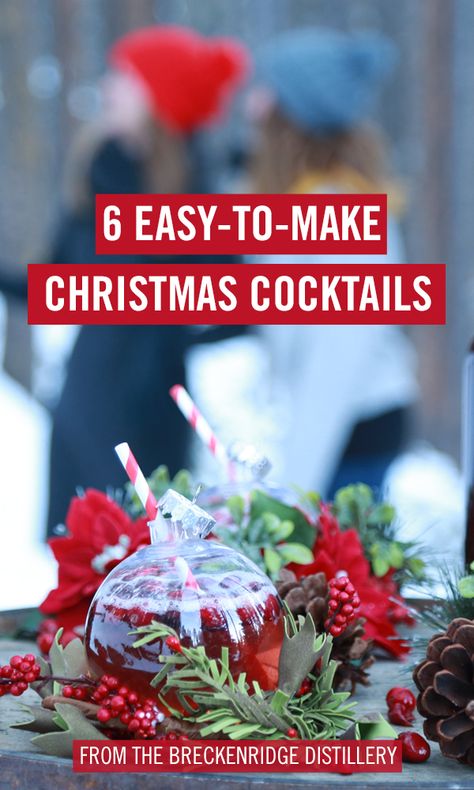 8 DIY Christmas cocktails you can easily make at home. Our favorite, the 'Tis the Season Fizz served out of a Christmas ornament. Click for recipes. Christmas Drinks In An Ornament, Holiday Drink In Ornament, Christmas Cocktail Ornament, Christmas Bulb Drink Ideas, Holiday Ornament Drinks, Booze Balls Cocktail Recipes, Ornamentini Cocktail Recipe, Christmas Ornament Drink Recipe, Christmas Drink In Ornament