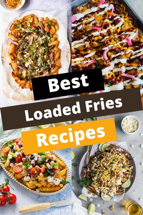 TOP 14 LOADED FRIES RECIPES FOR A FLAVOR ODYSSEY French Fries Dinner Ideas, Loaded Chili Cheese Fries, Food Truck Fries, Loaded Fries Ideas, Fry Toppings, Fries Supreme, Loaded Fried, Loaded French Fries, Loaded Fries Recipe