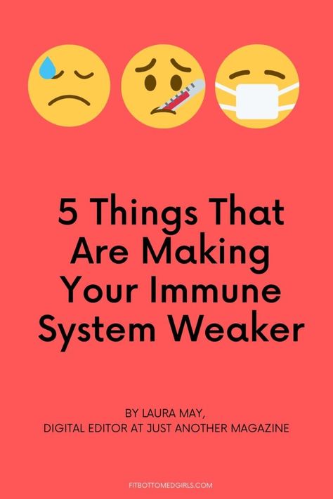 5 Things That Are Making Your Immune System Weaker - Blood Sugar Level Chart, Weak Immune System, Laura May, Health Exercise, Health And Fitness Magazine, Light Exercise, Learning To Let Go, Natural Cough Remedies, Daily Health Tips