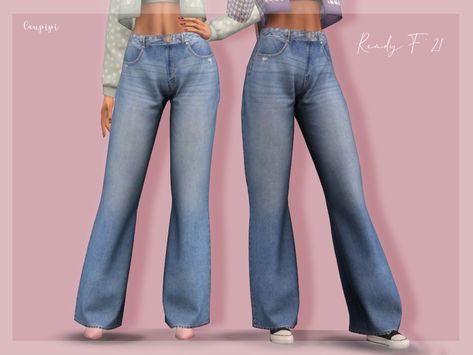 Sims 4 — Jeans - BT402 by @laupipisims — Enjoy this new and modern jeans! New custom mesh, all LODs Base game compatible 10 #featuredartist Sims 4 Cc Selena Quintanilla, Sims4 Cc Full Body Outfits, Sims 4 Cc Plain Shirt, Sims 4 Cc For Men Clothes, Wicked Whims Animations, The Sims 4 Jeans, Sims 4 Cc Pjs, Fem Clothes, Sims 4 Cc Clothes