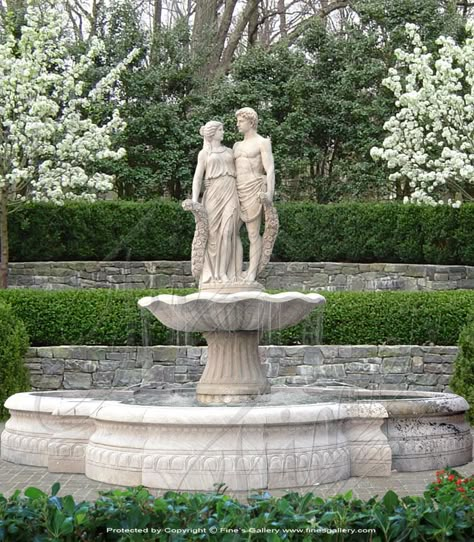 Marble | Marble Fountains | Grand Fountains | Product Page 6 | Fine's Gallery, LLC. Garden Fountain Ideas, Marble Fountain, Statue Fountain, Modern Fountain, Fountain Ideas, Fountain Feature, Website Page, Garden Fountain, Water Fountains