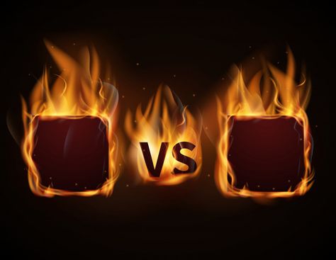 Versus screen with fire frames and vs le... | Premium Vector #Freepik #vector #sport #frames #fire #letter Team Logo Design, Fire Image, Logo Design Video, Game Logo Design, Fire Video, Photo Logo Design, Love Background Images, Letter Vector, Logo Design Art