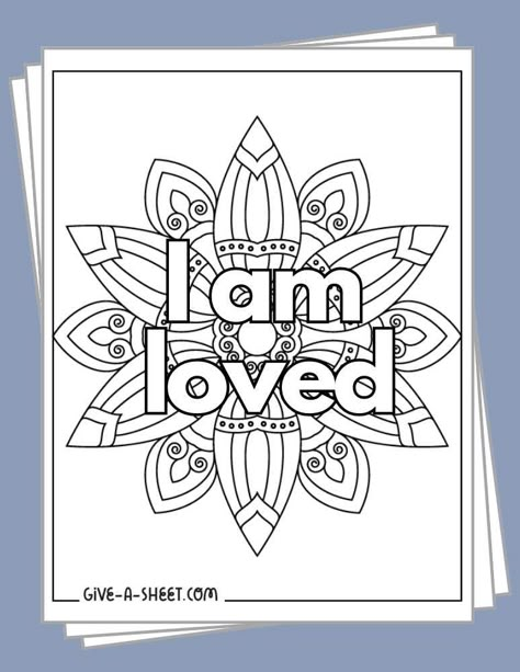 Mindful Coloring Pages Free Printable, Finding The Good In Everything, Inspirational Quotes Coloring Pages Free, Mindfulness Coloring Pages For Adults, Self Affirmation Coloring Pages, Printable Worksheets For Adults, Positive Colouring Pages Free Printable, Affirmation Colouring Pages, Self Esteem Coloring Pages Free Printable