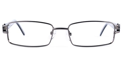 Poesia 6639 Stainless Steel/PC Mens Womens Rectangle Full Rim Optical Glasses for Fashion,Party,Nose Pads Bifocals (Gun) Details:http://www.finestglasses.com/glasses/poesia-6639-stainless-steel-pc-mens-womens-rectangle-full-rim-optical-glasses-i-11691-232 Rectangular Glasses Aesthetic, Rectangle Glasses, Rectangle Specs Frame, Clear Rectangle Glasses Frames, Rectangle Glasses Men, Soft Streetwear, Glasses For Face Shape, Black Rectangle Glasses, Modern Vampires