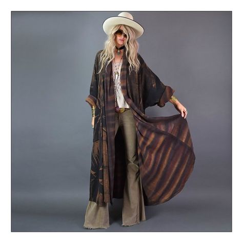 Aerosmith Concert, Boho Hats, Looks Hippie, Printed Kaftan, Mode Kimono, Boutique Owner, Boho Hat, Estilo Hippie, Boho Chic Outfits