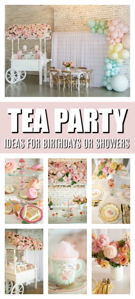 Tea Party Dresses For Kids, 1st Birthday Tea Party Theme, Kids Tea Party Table, Tea Party Themed Baby Shower Ideas, Tea Party Baby Shower Ideas, Pastel Tea Party, Girls Tea Party Birthday, Baby Tea Party, Baby Baker