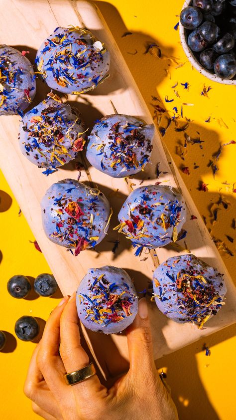 Blueberry Bliss Balls — BLUSH Meet The Source Bliss Balls, Blueberry Bliss Balls, Bliss Balls Recipe, Blueberry Balls, Vegan Bliss Balls, Healthy Blueberry, Easy Eat, Using Instagram, Bliss Balls