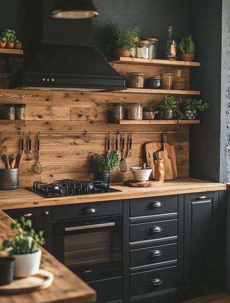 Dark Log Cabin, Countryside Kitchen, Moody Kitchen, Country Kitchen Ideas, Log Cabin Interior, Country Vibes, Kitchen Mood Board, Kitchen Pantry Design, Dark Kitchen