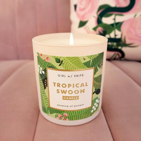 NEW! Tropical Swoon Candle. Essence of pomelo. Inspired by the sublime citrus trees of California's iconic paradise. The sweet, vibrant scent of pomelo is a state of swoon like no other. Soy Coconut Wax50 Hour burn time Summer Candle Scents, Coconut Candle, Candle Scents, Making Candles, Summer Scent, Citrus Trees, Digital Elements, Artisan Gift, Candle Diffuser