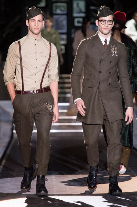 High fashion dieselpunk -- Dsquared2 Fall 2013 Milan. Dieselpunk Fashion, Military Looks, Jamie Chung, Concept Clothing, Next Clothes, Todays Outfit, Military Inspired, Military Uniform, Dieselpunk