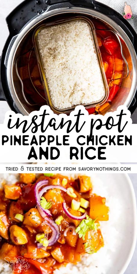 Pineapple Chicken And Rice, Rice Video, Pineapple Chicken, Best Instant Pot Recipe, Instant Pot Recipes Chicken, Easy Instant Pot Recipes, Instant Pot Dinner Recipes, Chicken And Rice, Instapot Recipes