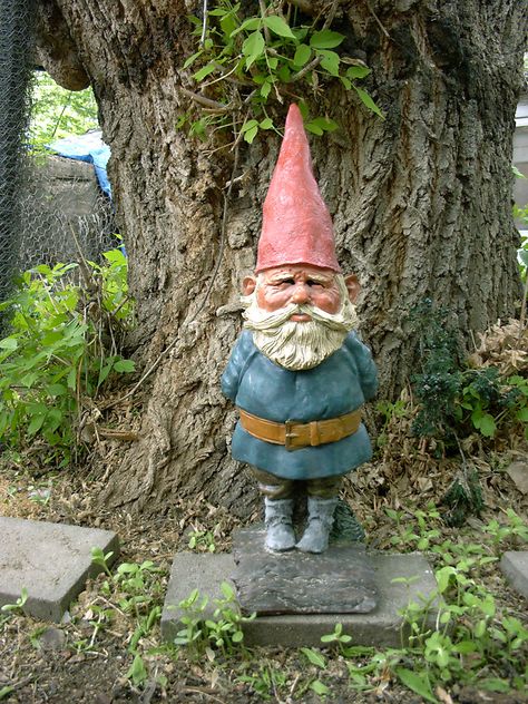 Classic Gnome. rien poortvliet garden gnomes Gnome Ideas, Garden Gnomes Statue, Gnome Statues, Gnomes Diy, Garden Gnomes, Diy Halloween Costume, Garden Crafts Diy, Gnome House, Garden Pottery