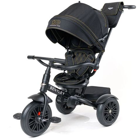 Read - Because junior deserves the best, here is a 6 in 1 stroller trike by Bentley on Luxurylaunches Bentley Convertible, Bentley Logo, Kids Trike, Luxury Stroller, Convertible Stroller, Replica Wheels, Bentley Motors, Bentley Continental Gt, All Black Looks