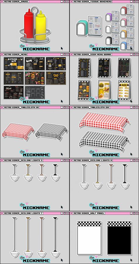 Sims 4 Diner, Sims 4 Stores, Sims 4 Park, Sims 4 Business, Ts4 Clutter Cc, Give Me A Nickname, Sims 4 Zombie Apocalypse, Sims 4 Restaurant, Sims Decor