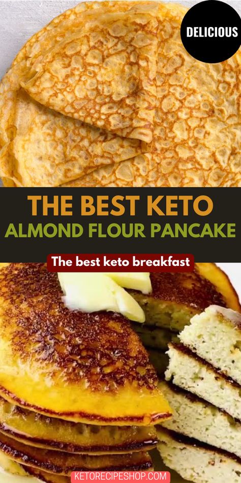 You will love these keto almond flour banana pancakes. They are easy to make in a blender and taste amazing with butter and syrup. Keto Banana Pancakes, Almond Flour Banana Pancakes, Sugar Free Bread, Almond Flour Banana, Using Almond Flour, Keto Banana, Make Almond Flour, Best Keto Breakfast, Apple French Toast