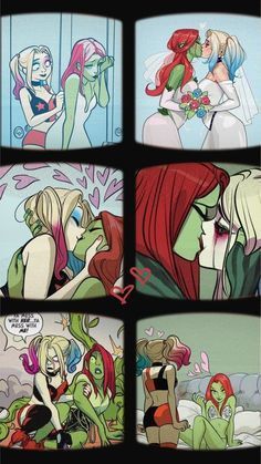 Harley X Ivy Comic, Harly X Ivy, Harley X Poison Ivy, Harley Quinn And Ivy Fanart, Poison Ivy And Harley Quinn Wallpaper, Harley Quinn X Poison Ivy Fanart, Harley Quinn X Poison Ivy Fanart Spicy, Harley X Ivy Fanart, Harley And Ivy Fanart