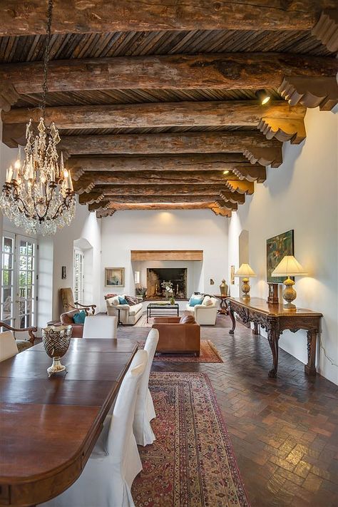 Santa Fe Home Decor, Santa Fe Interior Design, Santa Fe Style Decor, Santa Fe Interiors, Santa Fe Decor, Mexico Life, Mexico Architecture, Santa Fe Style Homes, Hacienda Decor