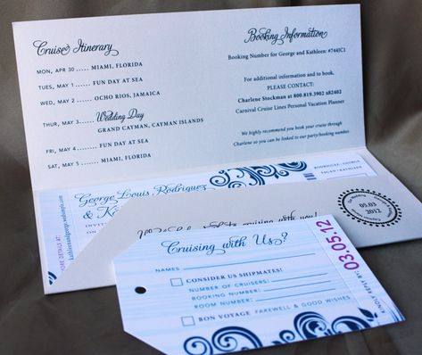 inside Cruise Ship Wedding Invitations, Carnival Cruise Wedding, Cruise Wedding Invitations, Disney Cruise Wedding, Cruise Ship Wedding, Boarding Pass Wedding Invitation, Cruise Tickets, Ticket Wedding Invitations, Boarding Pass Invitation