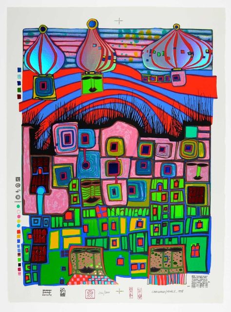 Collage Invitation, Hundertwasser Architecture, Hundertwasser Art, In Harmony With Nature, Harmony With Nature, Shape Art, A Level Art, Design Museum, Art Club