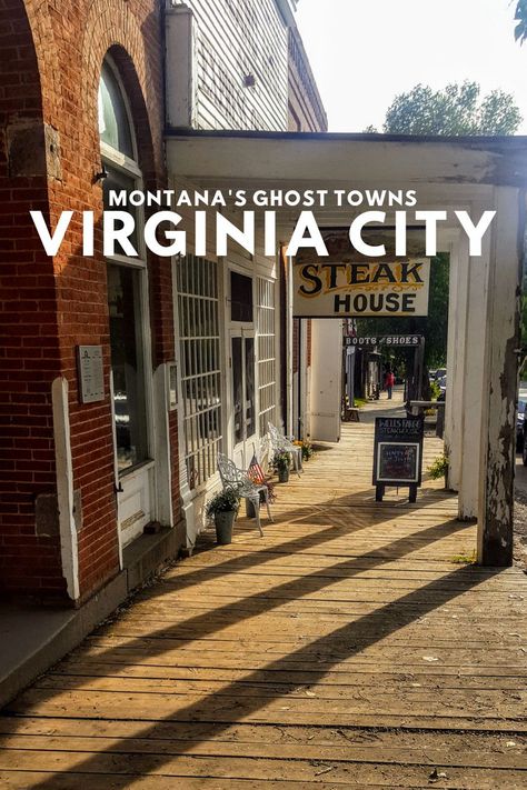 Nevada City Montana, Virginia City Montana, Spooky Western, Haunted Towns, Montana Hiking, Town Building, Big Town, Virginia City, State Capital