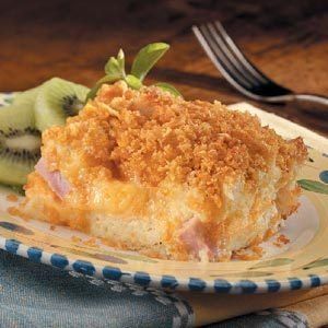 Breakfast Souffle, Egg Brunch Recipes, Breakfast Casserole Recipes, Cheese Souffle, Ham Casserole, Souffle Recipes, Low Calorie Cooking, How To Cook Ham, Spring Onions