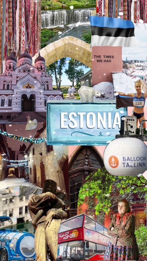 Estonia #estonia Estonia Aesthetic, Estonian Flag, Estonia Flag, Estonia Travel, Travel Collage, Tallinn Estonia, City Landscape, Travel Souvenirs, City Trip