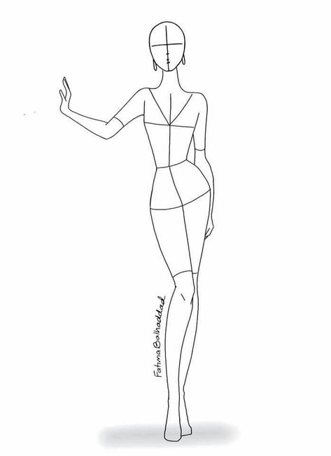 Illustration Poses, Fashion Illustration Template, Fashion Model Drawing, Croquis Fashion, Fashion Illustration Poses, Fashion Model Sketch, Illustration Tutorial, Fashion Figure Drawing, Fashion Design Template