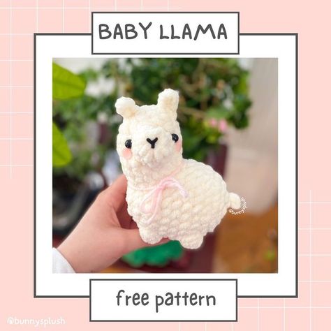 Preppy Crochet, Seni Korea, Baby Llama, Easy Crochet Animals, Crochet Sewing, Knit Projects, Quick Crochet Patterns, Crochet Animals Free Patterns, Crochet Business