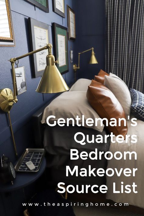 a post with a comprehensive list of items used to create a teen boy bedroom Single Man Bedroom, Mans Bedroom Ideas, Young Man Bedroom, Adult Male Bedroom Ideas, Man Bedroom Ideas, Young Man Room, Guys Bedroom Ideas, Young Mans Bedroom Ideas, Young Mans Bedroom