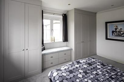 Wardrobe Around Window, Bedroom Built Ins, Window Seat Design, Bedroom Built In Wardrobe, A Room With A View, Fitted Bedrooms, Wardrobe Interior Design, Room With A View, Build A Closet