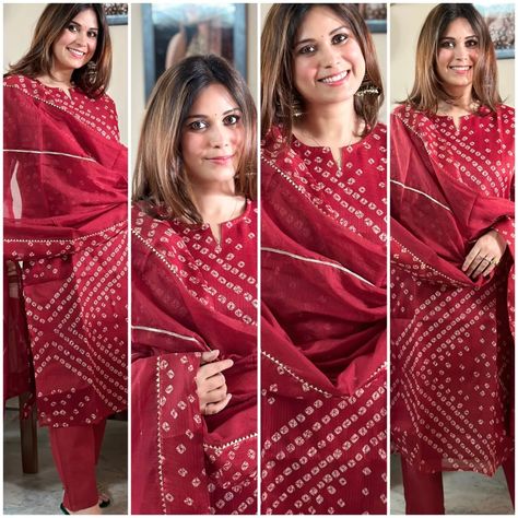 ₹1445

PG Festive special launch....

*Celebrate all festivals Rakhi,Teej,Sindhara,this year..with PG attire*

Beautiful Bandhej Kota doria suit with comfy cotton pants and beautiful Kota doria dupatta..with Gotta lace buti work.....

Kurta Kota doria fabric with lining length 46
Pant Cotton length 39
Dupatta full

Sizes 38,40,42,44,46

Price...1445 free ship

*₹75 less for active reseller only*

*Cherry on the cake article is ready to go*

*Book your order fast*

#pgkurtis 

_______________... Kota Doria Suits, Cherry On The Cake, Designer Kurtis, Cotton Pants, Kurti Designs, This Year, Product Launch, Festival, Celebrities