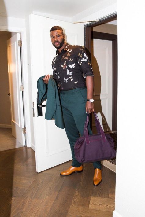 Winston ❤ Winston Duke, Chocolate Men, Printed Dress Shirts, Black Print Dress, Le Male, Black Men Fashion, Well Dressed Men, Black Is Beautiful, Well Dressed