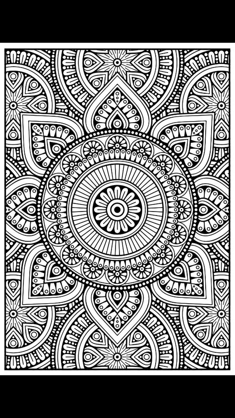 Mandala Colouring Pages Printable, Mandala Coloring Pages For Adults Design, Glass Painting Designs Pattern Printable, Mandela Colouring, Mandala Printable Free, Mandala Coloring Pages Free Printable, Zentangle Coloring Pages, Printable Mandala, Adult Colouring Printables