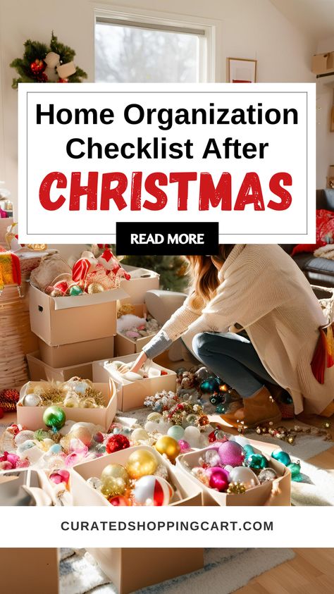 Looking for fast & effective ways to clean up after Christmas? This after holiday cleaning checklist will guide you through taking down decorations, organizing living spaces, & deep-cleaning your kitchen, bathrooms, & bedrooms. Perfect for those who want to start the new year with a fresh, clutter-free home. quick holiday cleanup, Christmas decoration storage tips, organizing after the holidays, new year cleaning plan, room-by-room cleaning, post-Christmas cleaning checklist, reset for new year. Year End Cleaning, New Year House Reset, New Year Home Reset, Christmas Organization Checklist, New Years Cleaning, New Years Reset, Organizing Christmas Decorations, New Year Cleaning, Winter Cleaning Checklist