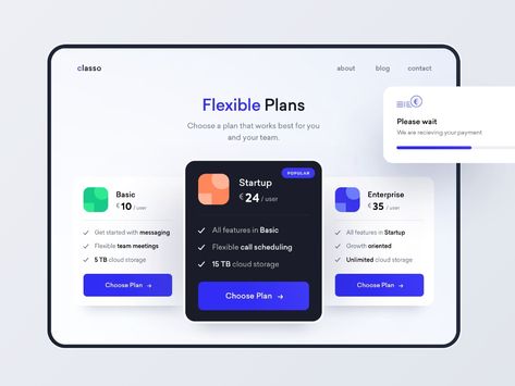 Subscription Plans by Vishnu Prasad on Dribbble Subscription Page Design, Pricing Plan Design, Website Table Design, Web Design Pricing, Note App, Web Landing Page, Ui Website, Ui Design Dashboard, Card Ui