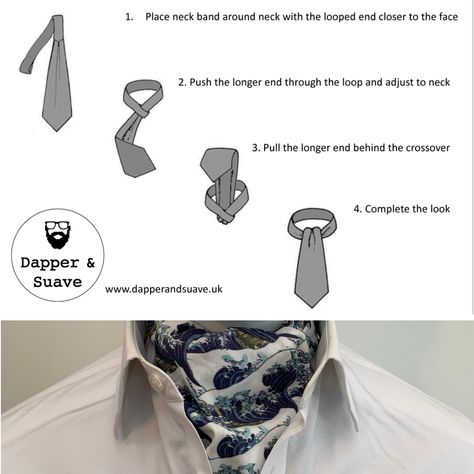 How To Tie An Ascot, Tie An Ascot, Gender Euphoria, Cravat Tie, Ascot Ties, Costume Inspo, Tie Scarf, Your Outfit, The Loop