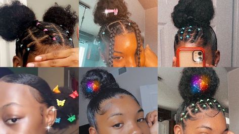 Hairstyles For 4c Hair, 4c Natural Hairstyles Short, Kids Puff, Cabello Afro Natural, Natural Braided Hairstyles, Banana Hair Clips, Hair Puff, Banana For Hair, Quick Natural Hair Styles