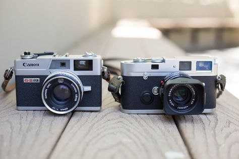 Canonet Ql17 Giii, Vintage Cameras Photography, Foto Canon, Fotocamere Vintage, Classic Photography, Photo Gear, Classic Camera, Old Cameras, Leica M