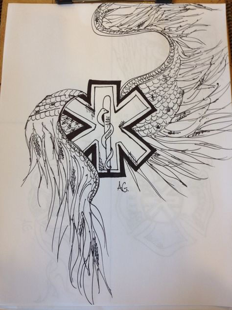 Paramedic tattoo designs Firefighter Paramedic Tattoo, Small Ems Tattoos, Ems Tattoos Female, First Responder Tattoo, Paramedic Tattoo, Jacob Tattoo, Ems Tattoos, Tattoo 2024, Matching Tats