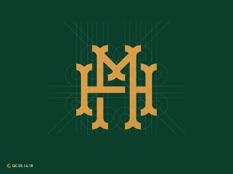 H + M Monogram by Albert Tubac on Dribbble H And M Logo, H&m Logo, Hm Logo, M Tattoo, Herbal Logo, Lettermark Logos, H Monogram, Logo Design Set, M Monogram