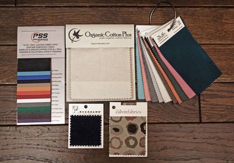 The small ring on the right is a nice option. We could get a lot more bang for our yardage Swatch Display, Fabric Swatch Display, Inventory Organization, Fabric Board, Labels Design, Card Packaging, Presentation Ideas, Fabric Display, Board Inspiration