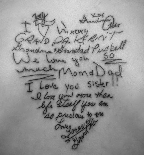 Top 10 Tattoos About Family - Tattoo.com Handwriting Tattoos, Super Tattoo, Disney Tattoo, Family Tattoos, Tattoo Designs For Women, Trendy Tattoos, Forearm Tattoos, Get A Tattoo, Love Tattoos