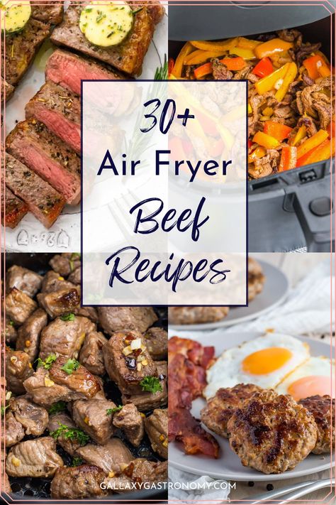 30+ Air Fryer Beef Recipes (Easy & Healthy) Air Fryer Beef Recipes, Air Fryer Beef, Air Fryer Recipes Beef, Amazing Dinners, Indian Beef Recipes, Fried Steak Recipes, Steak And Ale, Healthy Beef Recipes, Best Crockpot Recipes