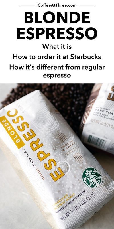 Blonde espresso is a lightly roasted coffee and its one of the espresso options at Starbucks. See the difference between blonde roast and dark roast and how to make it at home. Starbucks Blonde Espresso Drinks, Blonde Espresso, Coffee Recipes Hot, Hot Coffee Drinks, Cold Brew Coffee Recipe, Espresso Recipes, Hot Drinks Recipes, Espresso At Home, Caffeine Drinks