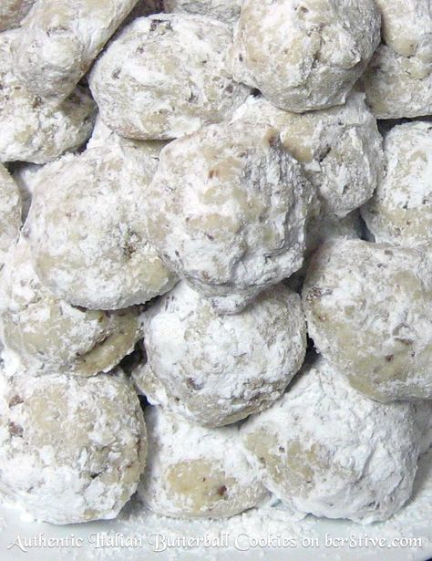 bcr8tive's Italian Butterball Cookies Butterball Cookies, Italian Baking, Italian Butter, Italian Sweets, Italian Cookie, Italian Christmas Cookies, Lemon Cookies Recipes, Italian Cookie Recipes, Recipe Italian