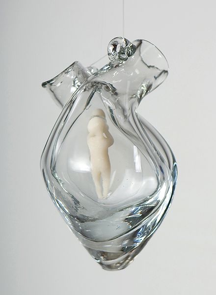 Heart Chamber Listening by YaYa Chou. Design Movements, Anatomical Heart, Beating Heart, Man Ray, Sculpture Installation, Glass Vessel, Anatomy Art, Glass Heart, Heart Art