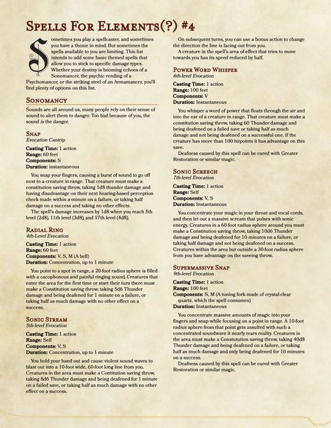 D&d Spells, Elemental Spells, 5e Spells, Homebrew Spells, Dnd Spells, Dnd Wizard, Dungeons And Dragons Rules, Ice Magic, Dnd Homebrew