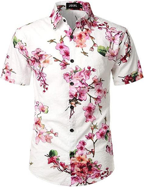 Barbecue Outfit, Tropical Fashion, Hawaiian Outfit, Pink Men, Button Down Short Sleeve, Button Down Shirt Mens, Men Shirts, Floral Shirt, Hawaiian Shirt